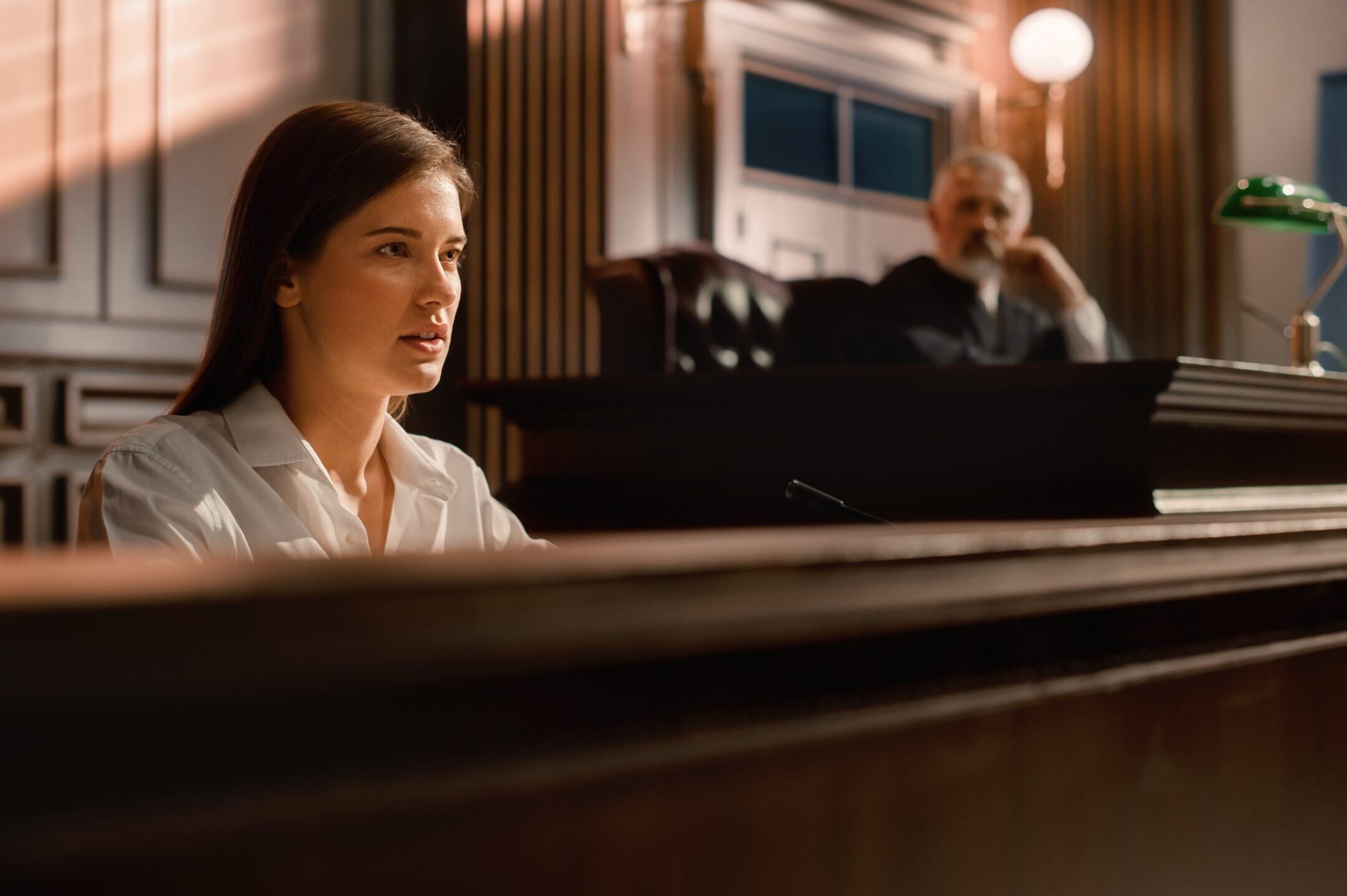Jury in courtroom